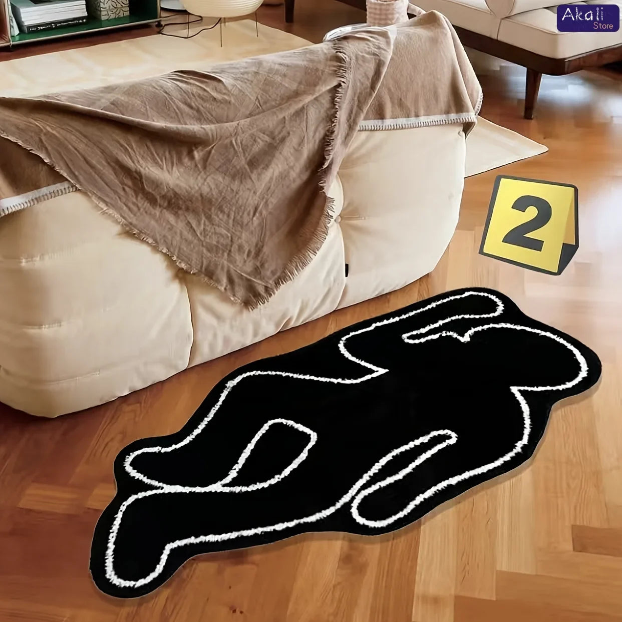 Mystery murder rug