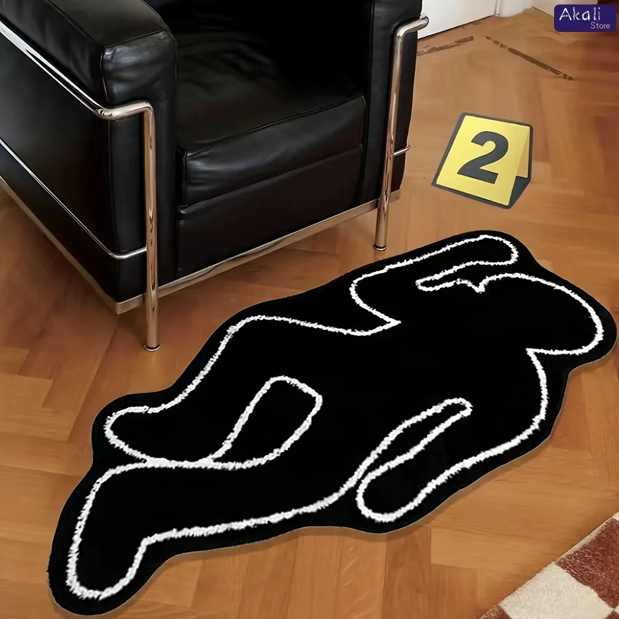 Mystery murder rug
