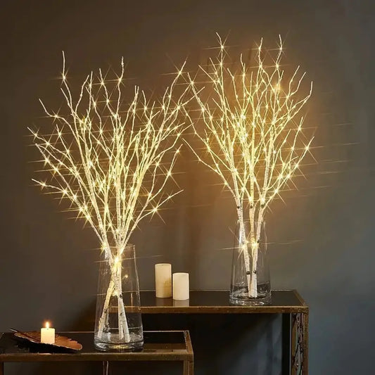 White Birch Branch LED Lights