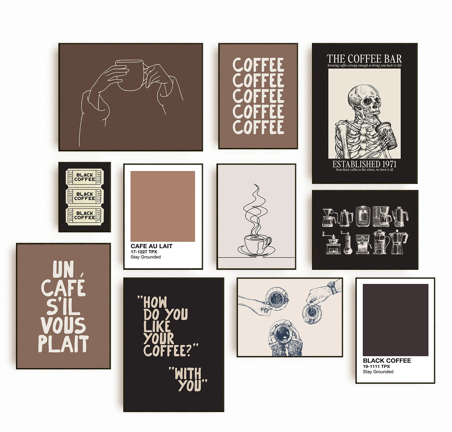 Brew-tiful Walls – Minimalist Coffee Art